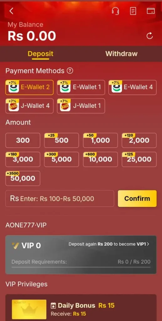 AONE777 Game